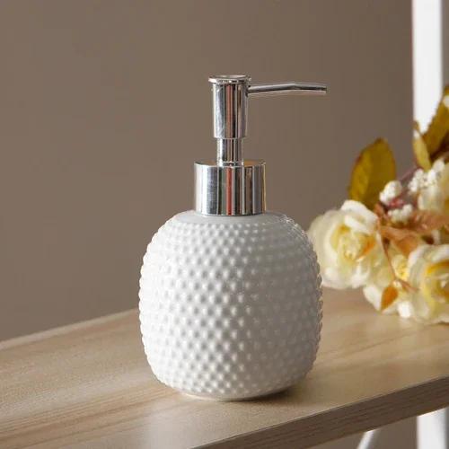 Badezimmerzubehör Einfache Keramiklotionsflasche Kreative Reinigungsmittelabfüllung Handdesinfektionsmittelflasche Seifenspender