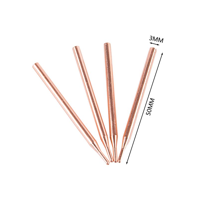 2Pcs 18650 Hand-held Spot Welder Small Lithium Battery Point Welding Pen Aluminum Oxide Copper Spot-welding Needle Electrode Tip