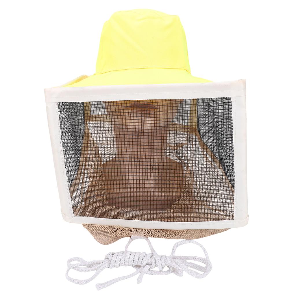 Beekeeping Veil Hat Steel Yarn Square Brim Foldable Bee Keeper Cap for Outdoor Fishing Field Studies