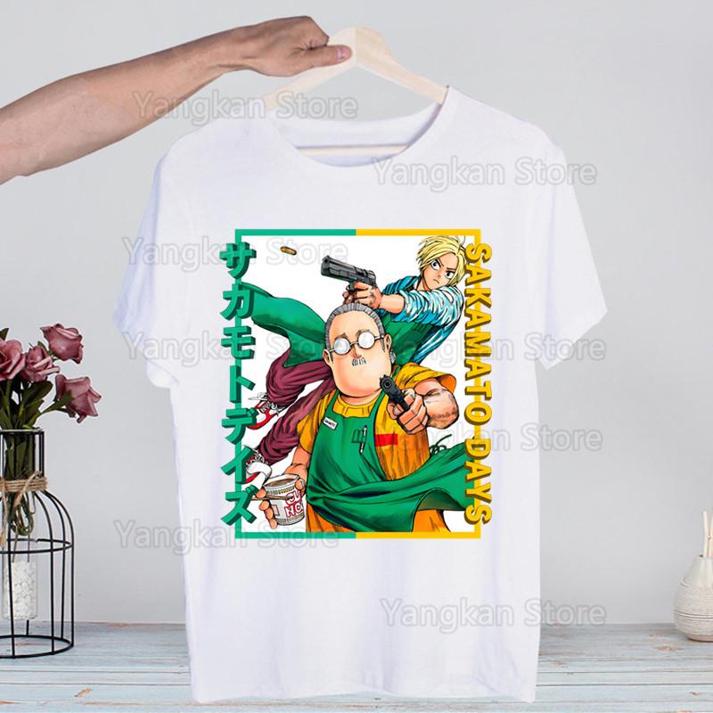 Sakamoto Days T Shirt Men Shirts Quality Summer Top Tshirts Short Sleeves Tees T-Shirt