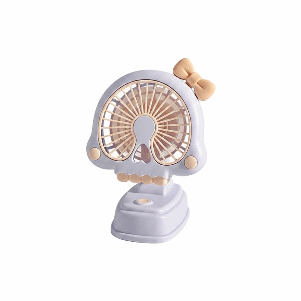 Skull Bowknot Multi-functional Desktop Fan Creative Design USB Fan Electric Fan  Children s Cooling