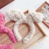 Autumn And Winter Big Bow Headband Ins Korean Style Three-Dimensional Rabbit Ears Face Wash Headband Hair Decoration Plush Headband Female