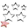 5pcs Metal Cookies Cutters Set Creative Star Cookie Cutter Egg Molds Stainless Steel Baking Cutter Baking Tools