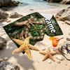 Custom Name Personalized Alpha Kappa Alpha Print Beach Towel, for Trip Camping Beach Party Home Decor, Birthday Gift for Family & Friends