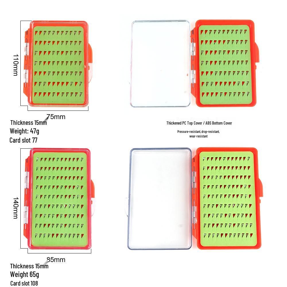 Portable Transparent Fly Fishing Lure Storage Box - Large Capacity Accessory Holder