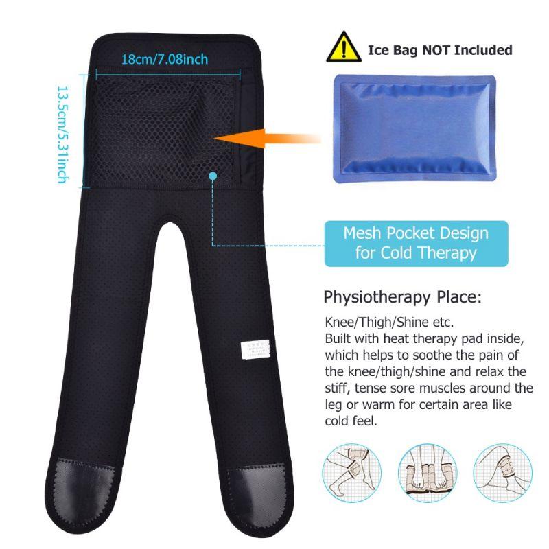 Electric Heating Knee Brace Wrap Far Infrared Vibration Massager Knee Support Outdoor Sport Knee Protector
