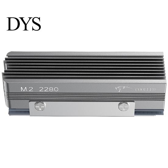 Computer SSD Heatsink M.2 2280 2 Heat Pipes Thermal Silicone Pad Aluminum Alloy Temperature Reduction Grill NVMe Solid State Drive Hard Disk