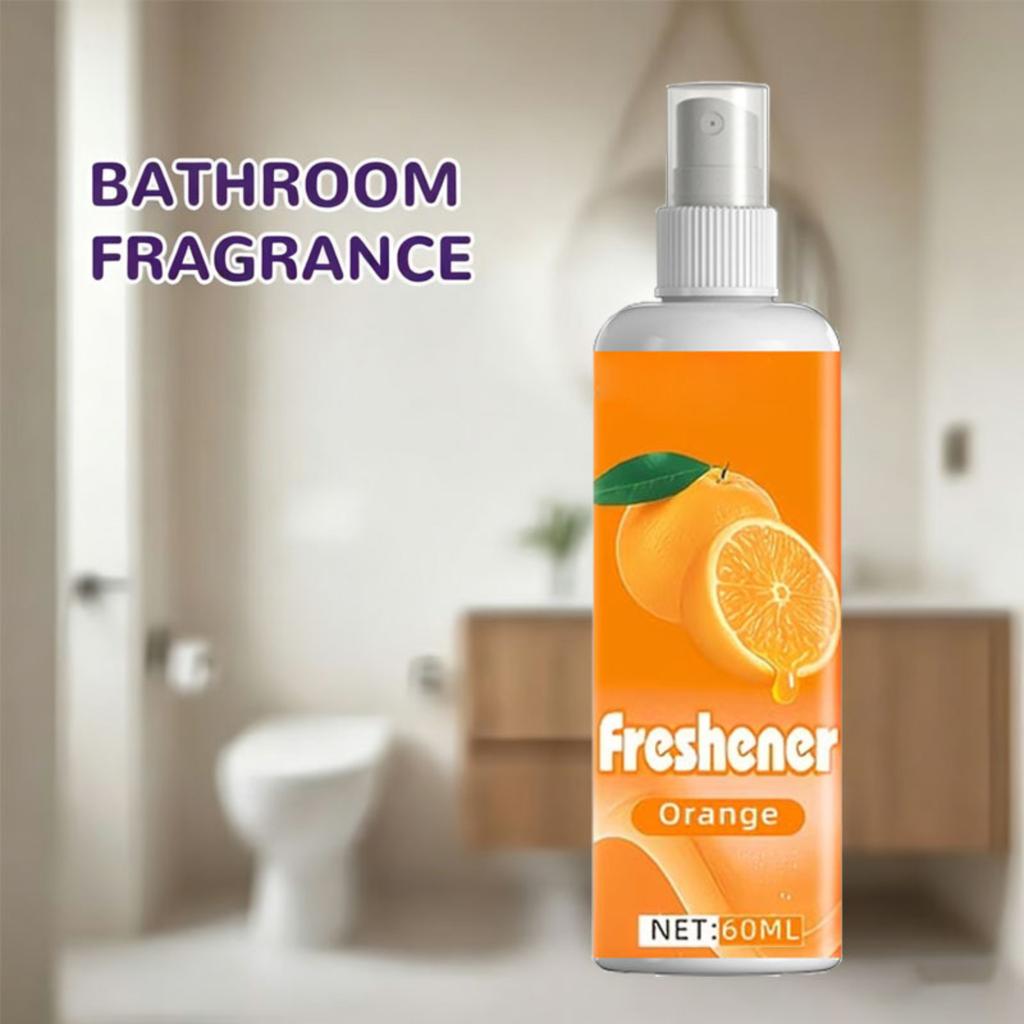 Multi-Scene Air Freshener Spray 60ml Citrus Scented Odor Eliminator for Home Car Office Bathroom and Other Indoor Spaces
