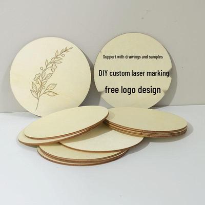 Runde Holzscheiben für DIY-Handmalprojekte - Lasergeschnittene Dekorationszubehörteile