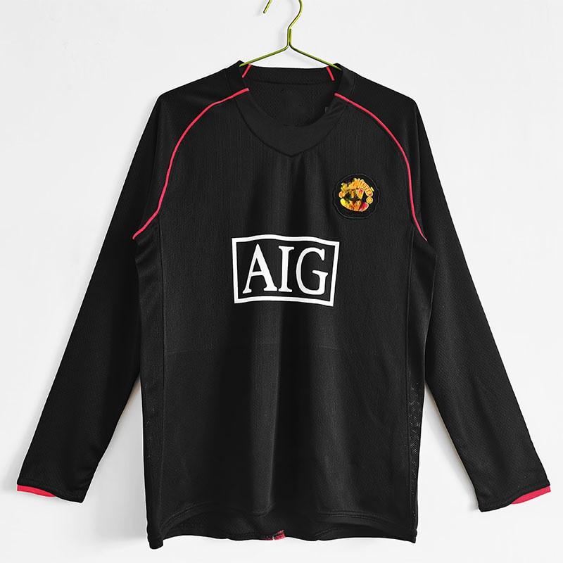 Long Sleeve Retro Football Jersey Men Classic Club National Team Style Sports Training Wear