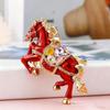 Fashionable Horse Year Keychain Creative Bag Ornament Chinese New Year Hanging Charm For Keys Wallets Phones