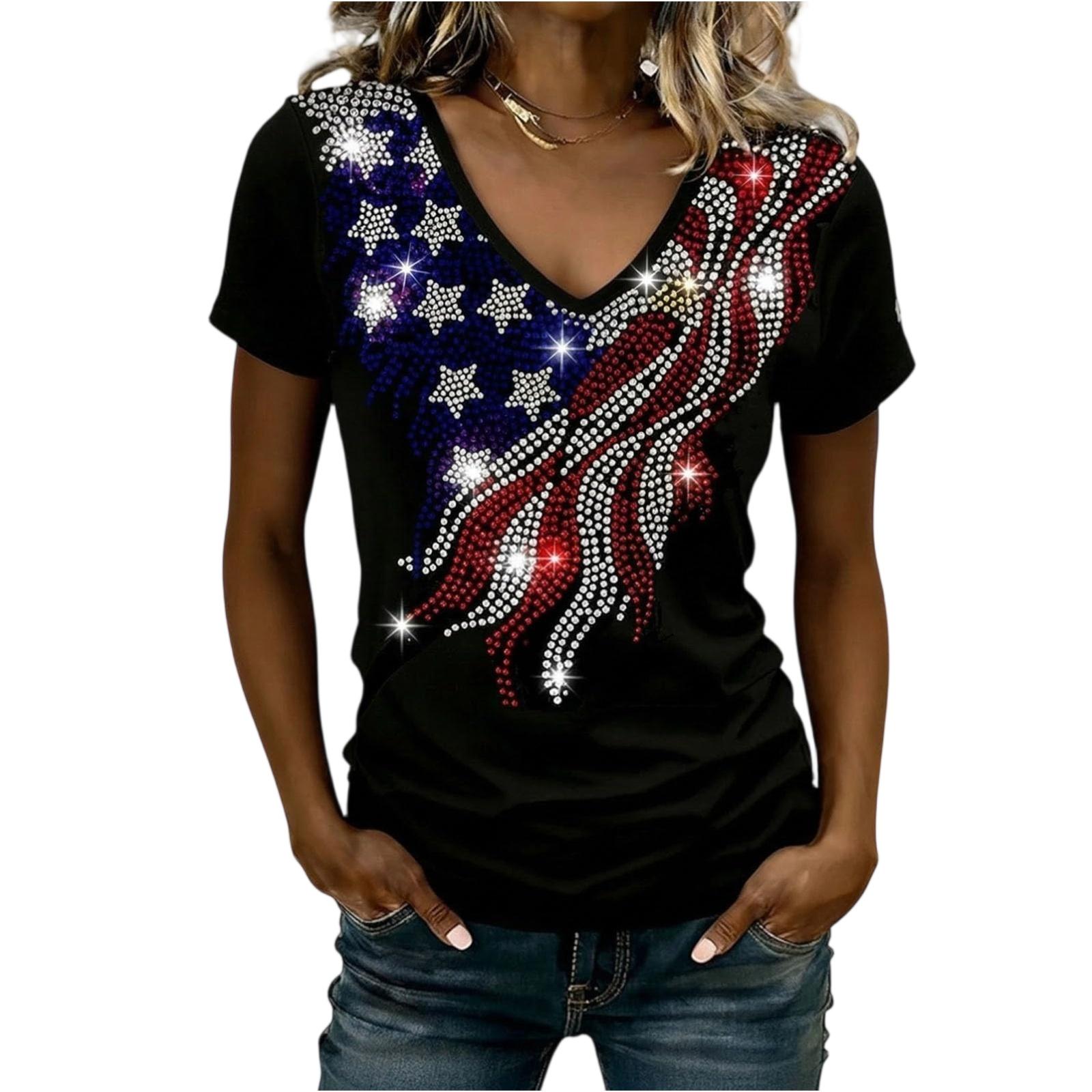 

Women V Neck Short Sleeve Pullover T Shirt Floral Cross Print Casual Tops Comfortable Fit Lightweight Soft Fabric Summer Wear L чёрный