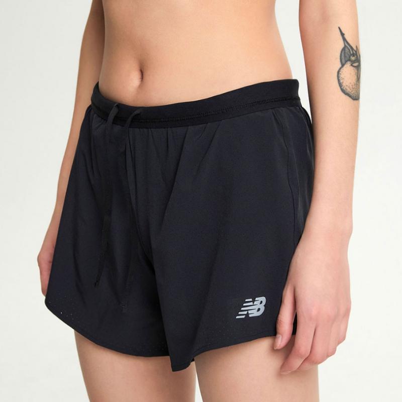 New Balance Nbnvf26312 Women 4 Part Rc Shorts  Black 