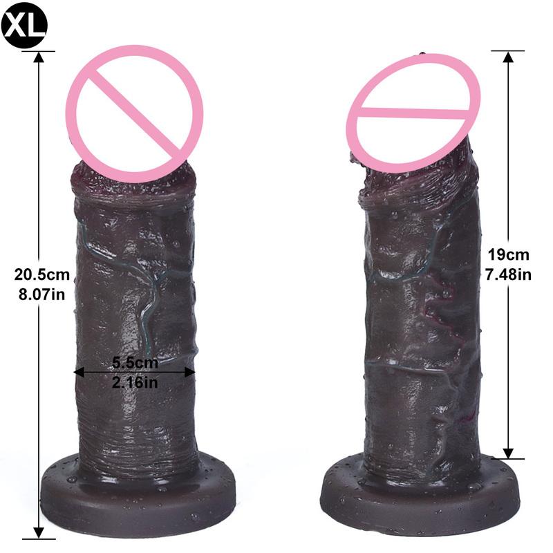 Realistic Dildo Silicone Soft Huge Adults Sex Toy for Women Suction Cup Big Dick Anal Plug Vaginal Small Penis Masturbators Gift