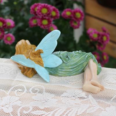 1 bunte Schlafhaltung Blumenfee, kreative Gartendekoration Blumenfee Ornament, Heim Desktop Dekoration Ornament
