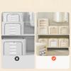 Clothes Storage Bins, Large Storage Bags With Zipper, Transparent Window, Metal Frame, Handle Foldable Closet Sweaters Organizers For Bed Sheets