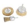 3Pcs Electric Drill Wire Brush Stainless Steel Cordless Electric Grinder Wire Pen Brush for 4500RPM