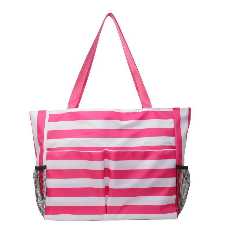 

Большая пляжная сумка Водонепроницаемая и пескостойкая женская пляжная сумка с молнией и влажным отделением, Подходит для бассейна, спортзала, покупок, путешествий One size розы красного