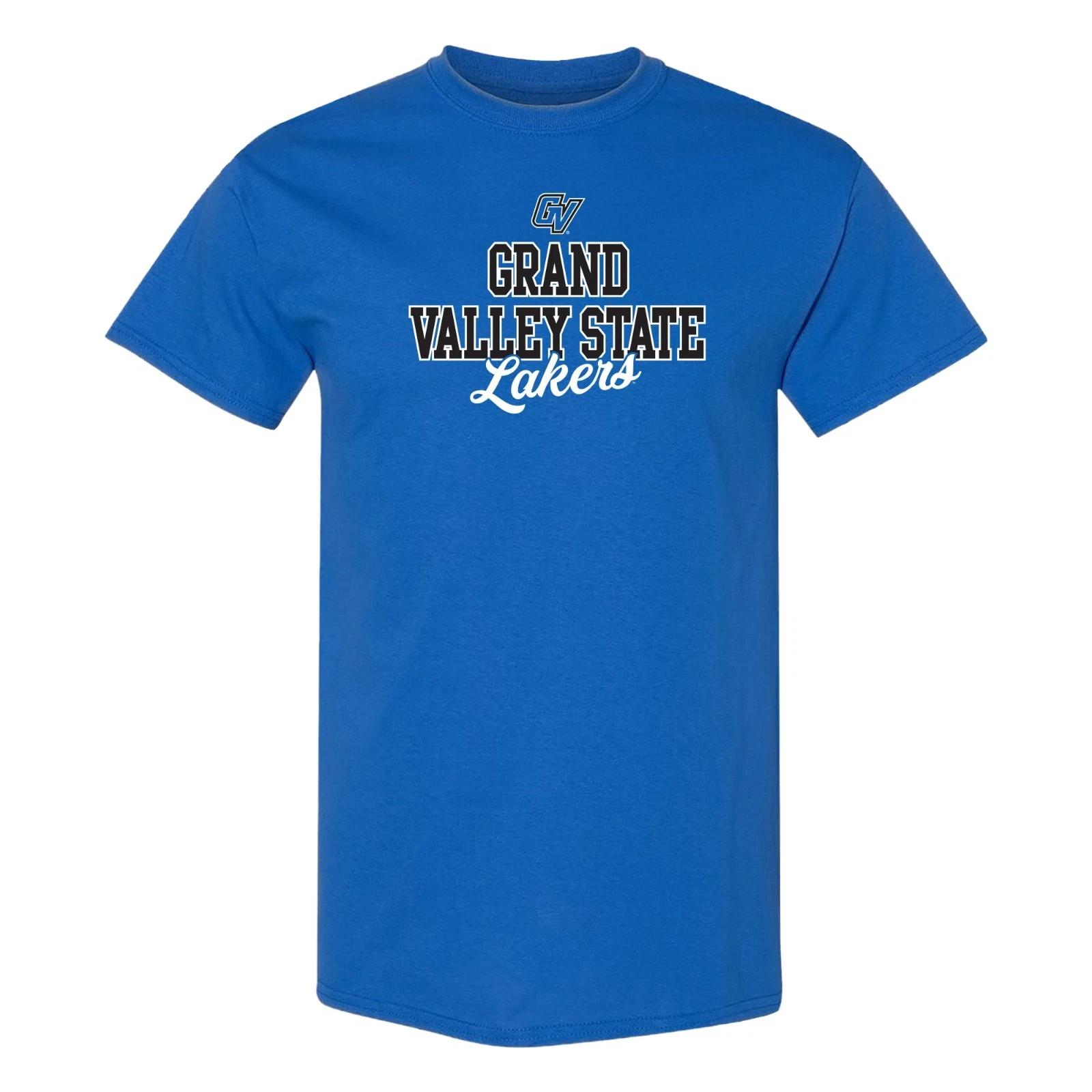 Grand Valley State Fresh Script T-Shirt - Royal L