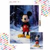 Mickey Mouse Winter Snowy Forest Diamond Painting Art Kit – DIY Mosaic Home Decor Gift
