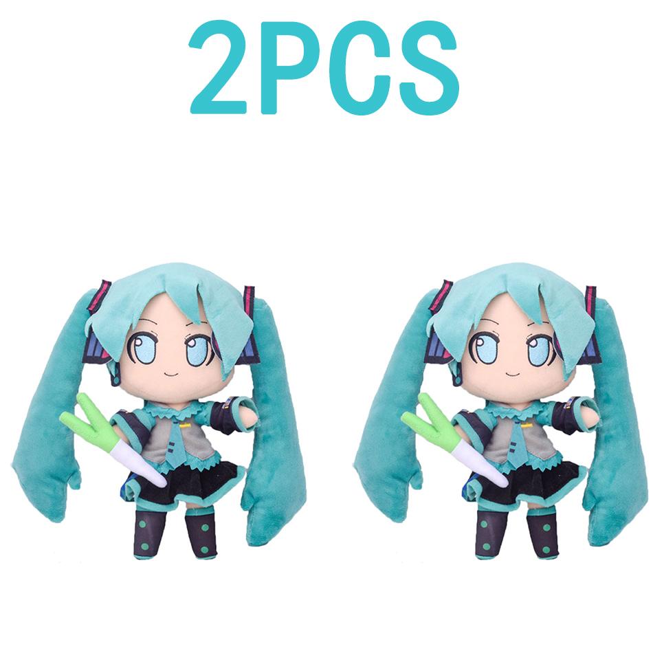 Non-Toxic Adorable Hatsune Miku Plush Fluffy Anime Stuffed Doll With Signature Pigtails Cuddly Figure For Collectors & Gift Giving
