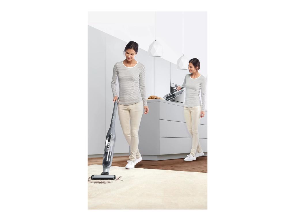 Bosch Vacuum Cleaner | BCH3P210 Series 4 | Cordless Operating | Handstick | 21.6 May | Operating Time (max) 50 Min | Silver | Warrants 24 Month(s)