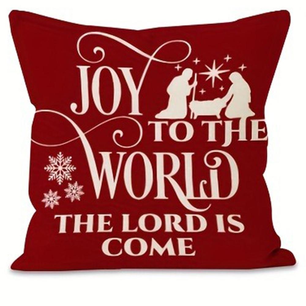 Christmas decoration pillowcase Merry Christmas New Year gift home room soft and comfortable pillow cover Sofa cushion cover