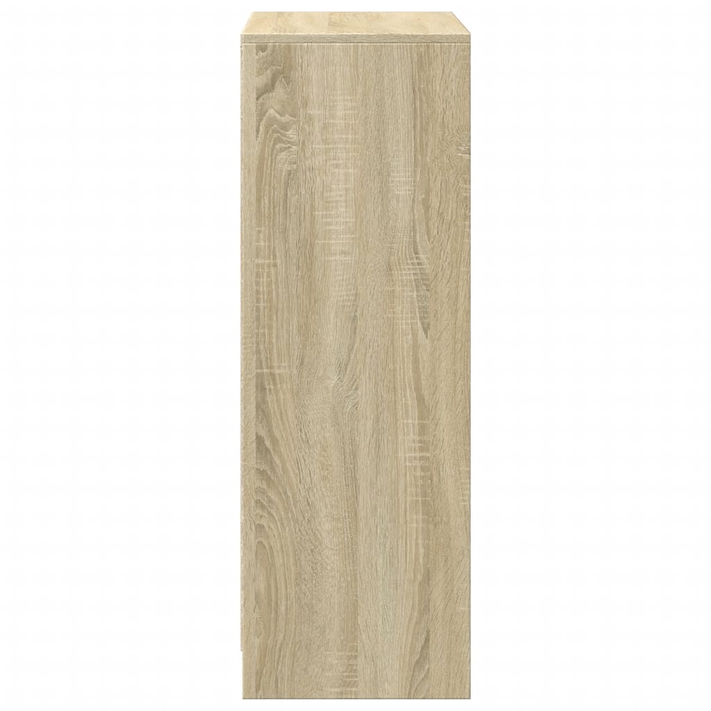 Vidaxl Szafka Z Led, Dąb Sonoma, 72X34X100 Cm, Materiał Drewnopochodny