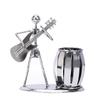 Instrument Metal Play The Guitar Organizer Novelty Pen Holder Container Little Musician Series Stationery Supplies