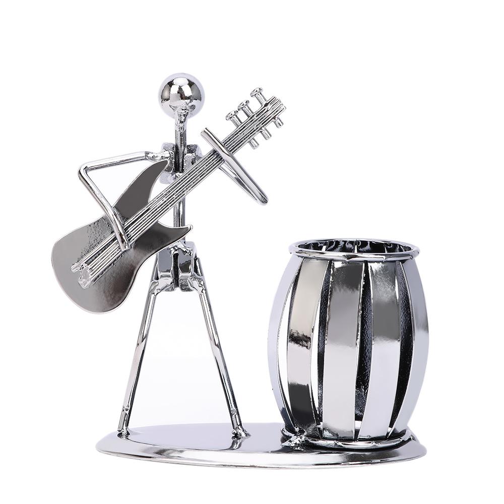 

Инструмент Metal Play The Guitar Organizer Новинка Подставка для ручек Контейнер Маленький музыкант Серия Канцелярские принадлежности