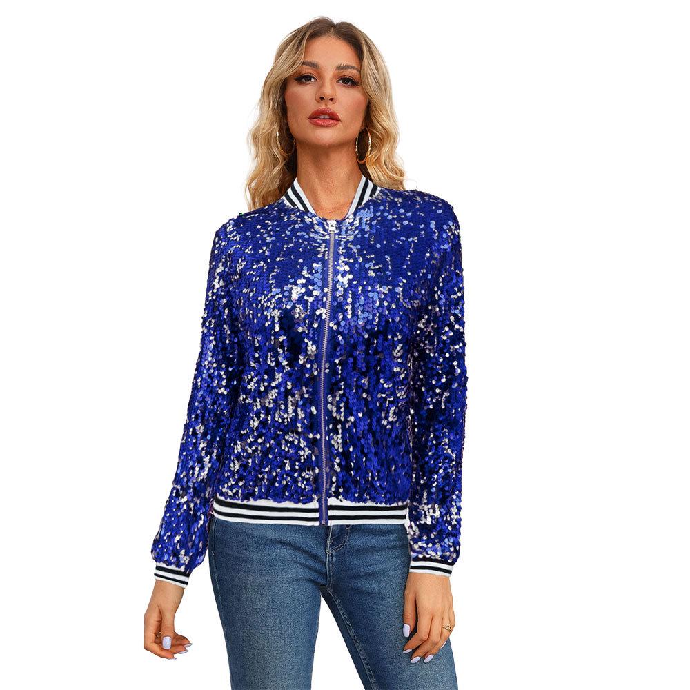 Sequin Long Sleeve Women's Jacket - Autumn/Winter Collection