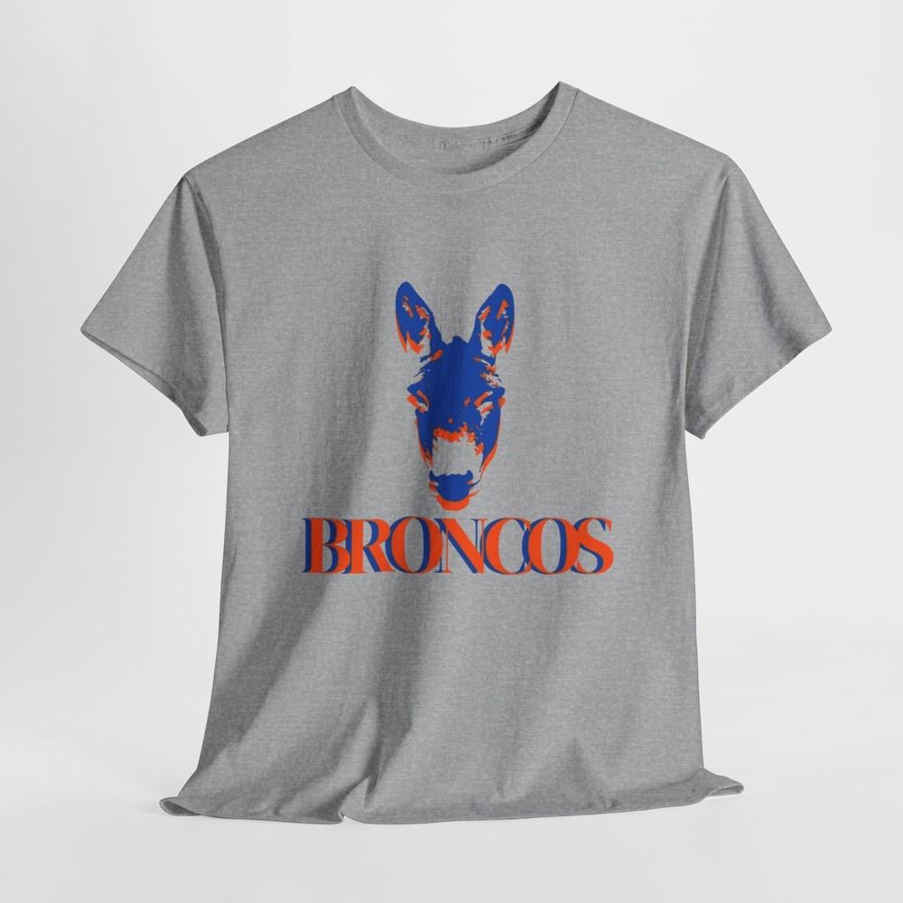 Denver Broncos Fan NFL Team Unisex Heavy Cotton Tee Unisex T-Shirt XXXXL