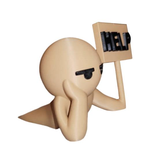 Villain Door Stopper Wedge Wall Protector Anti-slip Windproof No Drilling Anti-collision Carpet Tile Concrete Wooden Floor Asking Help Guy Doorstop