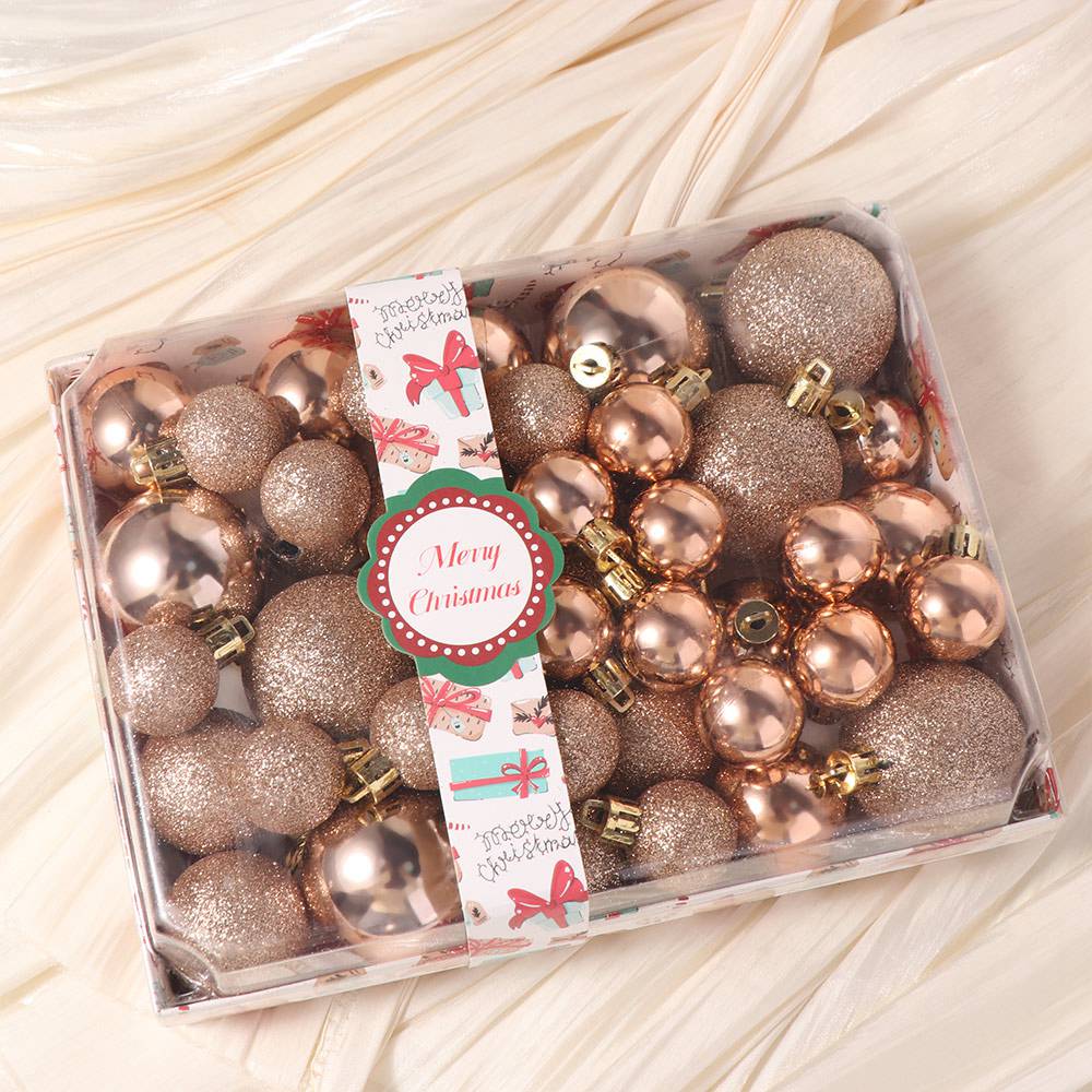 42Pcs 3/4/5cm Christmas Balls Set Colorful Christmas Tree Pendants  Party Favors