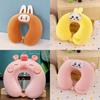 Cartoon U Shaped Neck Pillow Memory Foam Travel Cushion For Car Plane Commuting