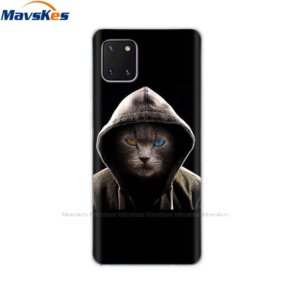 TPU Case for Samsung Galaxy Note 10 Lite Cases Silicon Cute Cat Phone Coque for Samsung Note10 Lite Plus SM-N770F/DS Cover Mask