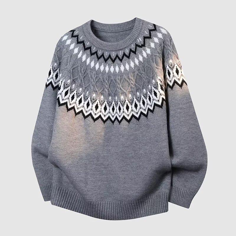 

Trendy Japanese Harajuku Knitwear: Versatile, Artistic, and Stylish 2XL сірий колір