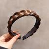Neues Handgefertigtes Elegantes Fischgrätenzopf-Perücken-Haarband für Damen, All-Match, Erweitertes Geflochtenes Netz-Rot-Zopf-Haarband, Haarnadel-Accessoires