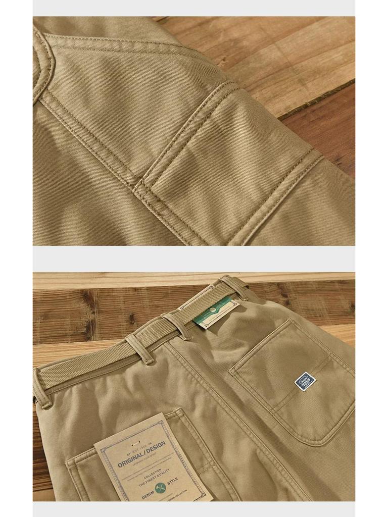 Z378 Autumn/Winter Workwear Casual Plus Velvet Trousers