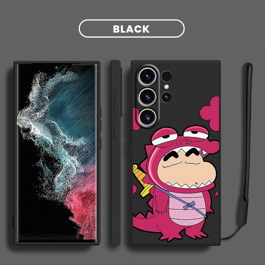 

Case for Samsung Galaxy S25 S25Edge S22 S20 FE Note 20 10 Ultra S21 Plus S24 Ultra S23 Phone Cover Crayon Shin-chan Cartoon Galaxy S24