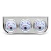 52MM 3 In 1 Oil Pressure Gauge + Volt Meter + Water Temp Gauge Kit Volt Meter with Sensor Oil Temperature Gauge Triple Meter