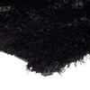 Black Long Pile Rug 190x200