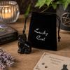 Mini Lucky Black Cat with Lisa Parker Pouch