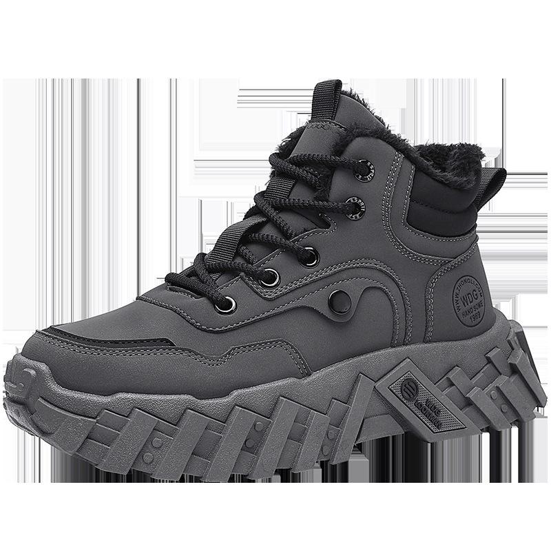 Winter shoes new velvet thickened cold and warm Martin cotton shoes outdoor mountaineering wear-resistant non-slip snow cotton boots