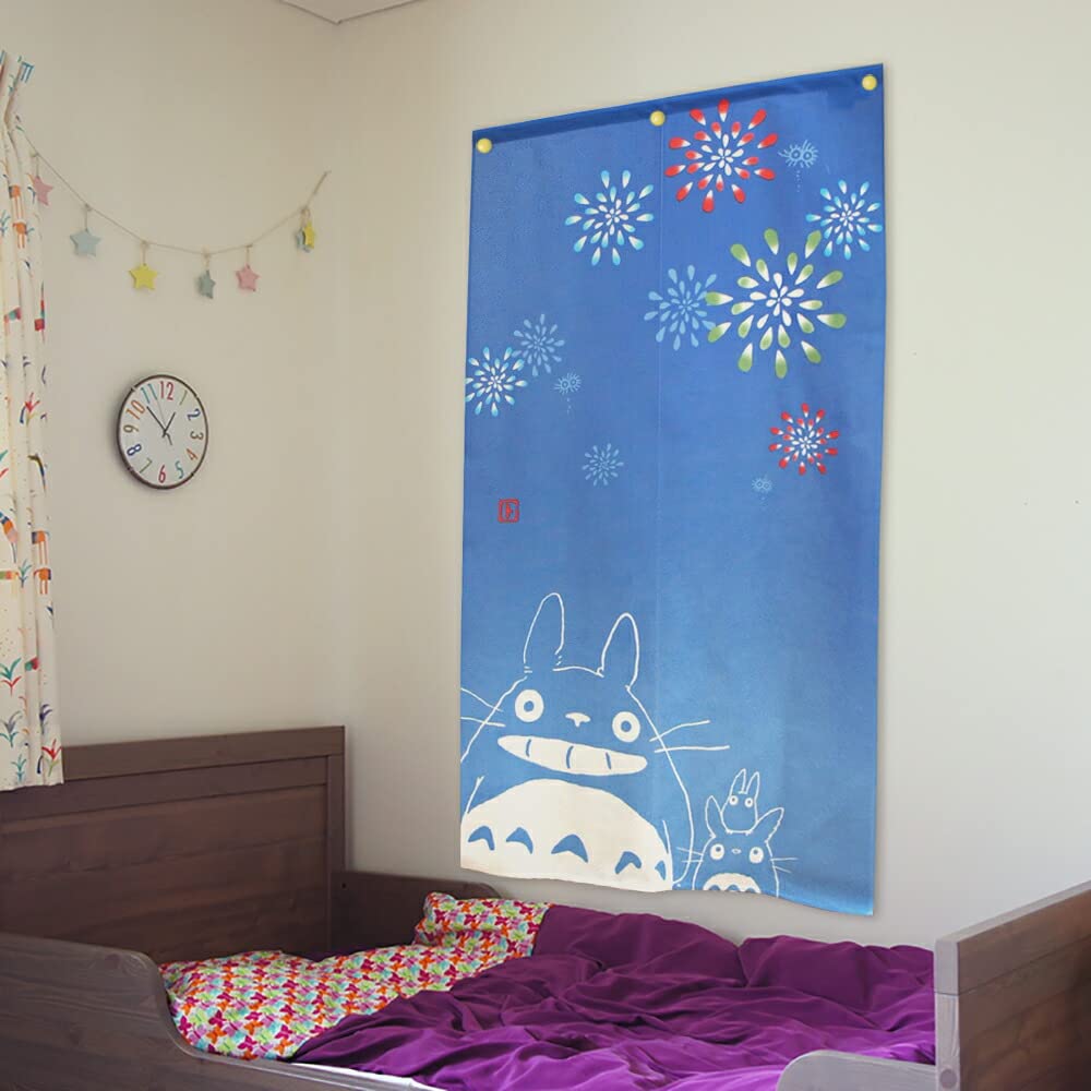 Totoro Noren Ghibli Tapestry Width 85cm X Length 150cm Summer Memories 11574 [Noren Kobo] Spring/Summer/Autumn/Winter