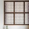Retro Window Film Glass Sticker Decorative Pattern Frosted Removable Glass Window Film Cling Electrostatic Adsorption Sticker