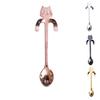 Cute Cat Coffee Spoon Stainless Steel Tea Ice Cream Spoon Teaspoon Xmas Gifts