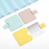 Leather Cover Stainless Steel Cosmetic Mirror Handheld Makeup Mirror  For Cosmetic Tools