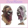 Scary Bloody Zombie Mask Melting Face Latex Costume Perfect For Halloween And Haunted Houses