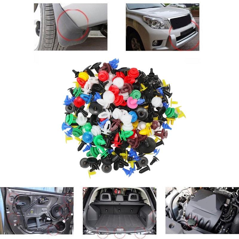 50/1000Pcs Universal Mixed Car Plastic Clips Fastener Screws Auto Bumper Interior Decoration Retainer Rivet Assortment Kit